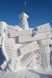 Schneeskulpturen 2012